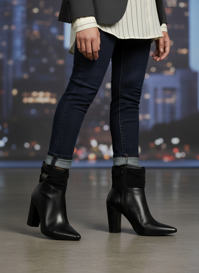 bota feminina preta feminino elegante comprar | VitriNerm