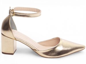 scarpin dourado salto 6,5cm napa | VitriNerm