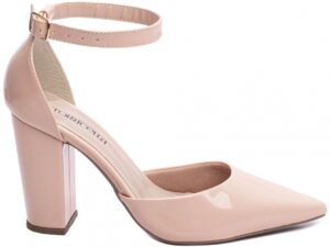 scarpin rosê salto 9cm verniz | VitriNerm