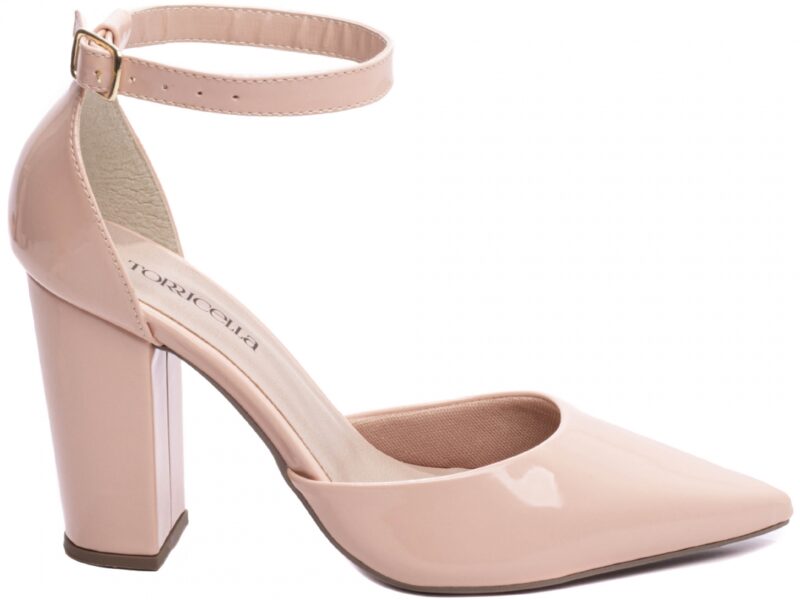 scarpin rosê salto 9cm verniz | VitriNerm