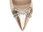 detalhe bico scarpin feminino dourado feminino | VitriNerm