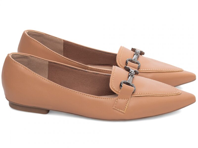 detalhe mocassim feminino caramelo feminino | VitriNerm