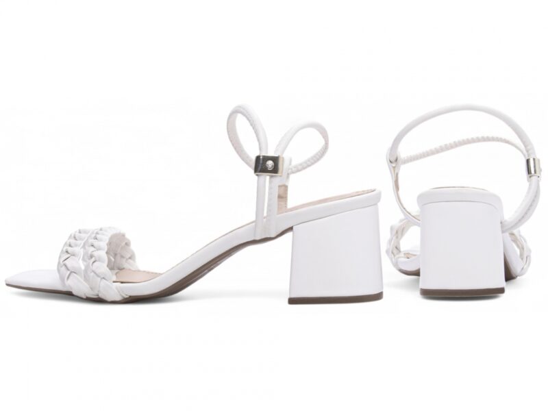 sandália feminina branco vista lateral salto 5,5cm | VitriNerm