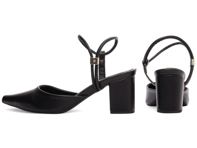 scarpin feminino preto vista lateral salto 6cm | VitriNerm