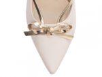 detalhe bico scarpin feminino off white feminino | VitriNerm