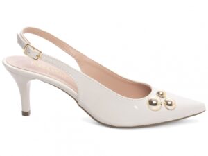 scarpin off white salto 6cm verniz | VitriNerm