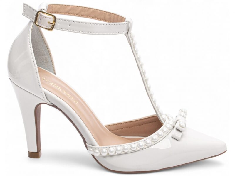 scarpin off white salto 9cm verniz | VitriNerm