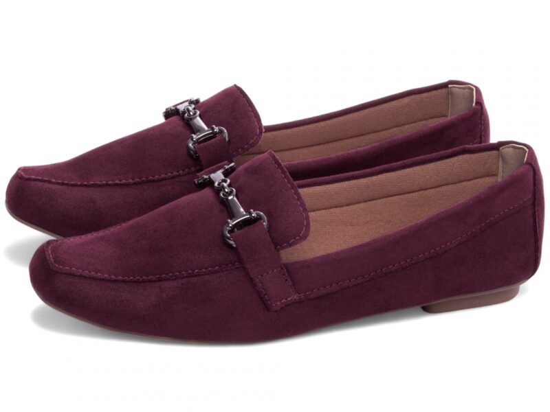 mocassim feminino vinho vista lateral | VitriNerm