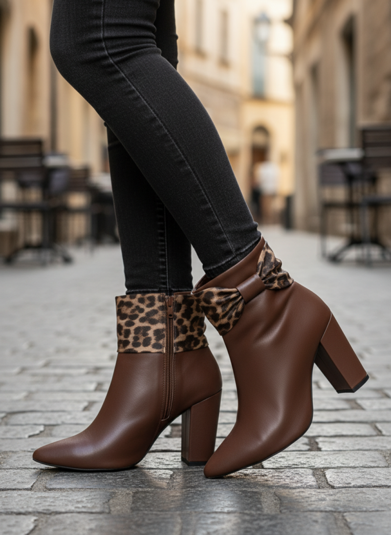 bota feminina marrom feminino elegante comprar | VitriNerm