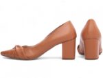 scarpin feminino caramelo vista lateral salto 6,5cm | VitriNerm