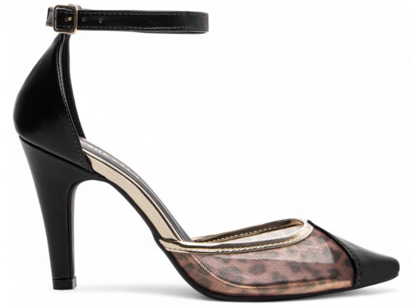 scarpin feminino preto solado antiderrapante | VitriNerm