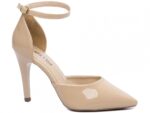 scarpin dourada salto 10cm verniz | VitriNerm