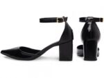 scarpin feminino preto vista lateral salto 6,5cm | VitriNerm