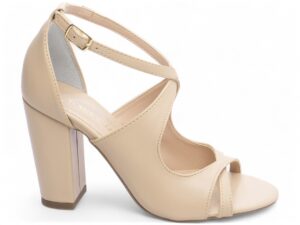 sandália dourada salto 8,5cm napa | VitriNerm