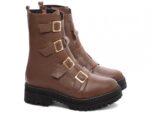 coturno feminino marrom vista lateral | VitriNerm