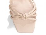 detalhe bico sandália feminina bege feminino | VitriNerm