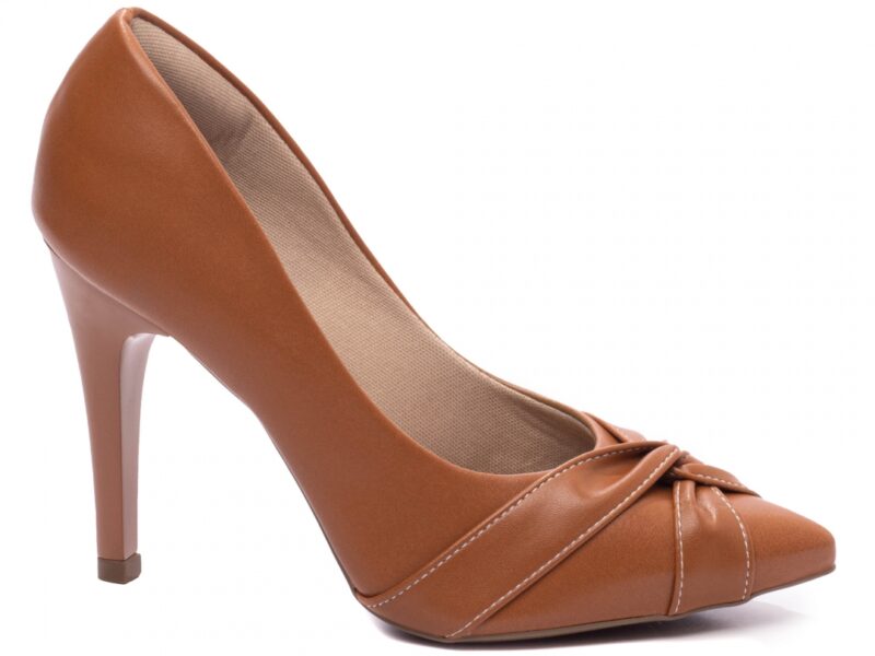 scarpin caramelo salto 10cm napa | VitriNerm
