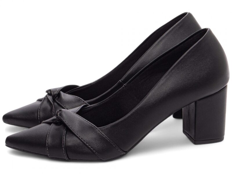 detalhe salto 6,5cm preto scarpin feminino | VitriNerm