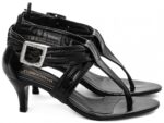 sandália feminina preto solado antiderrapante | VitriNerm