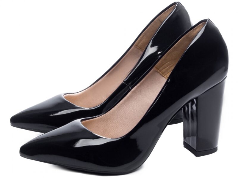 detalhe salto 8,5cm preto scarpin feminino | VitriNerm