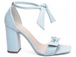 sandália azul salto 8,5cm napa | VitriNerm