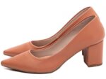 detalhe salto 6,5cm caramelo scarpin feminino | VitriNerm