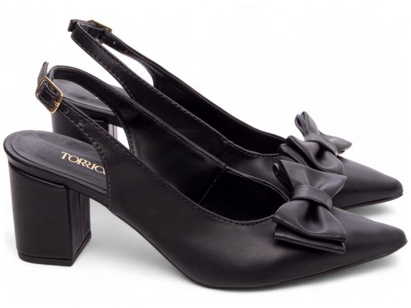 scarpin feminino preto solado antiderrapante | VitriNerm