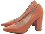detalhe salto 9cm caramelo scarpin feminino | VitriNerm