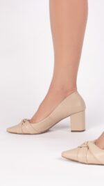 scarpin feminino bege feminino elegante comprar | VitriNerm