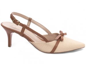 scarpin caramelo salto 6cm napa | VitriNerm