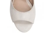 sandalia feminina off white salto 11cm elegante | VitriNerm