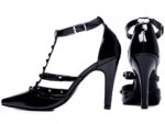 scarpin feminino preto vista lateral salto 9cm | VitriNerm