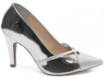 scarpin prata salto 9cm verniz | VitriNerm