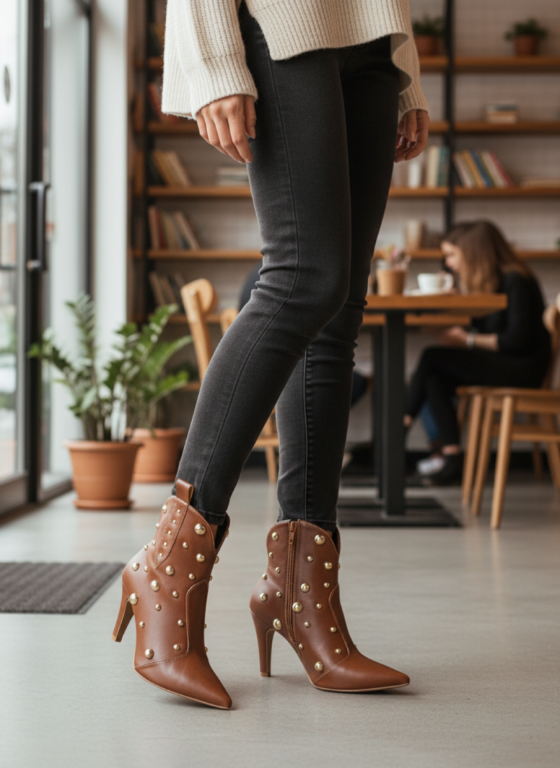 bota feminina caramelo feminino elegante comprar | VitriNerm