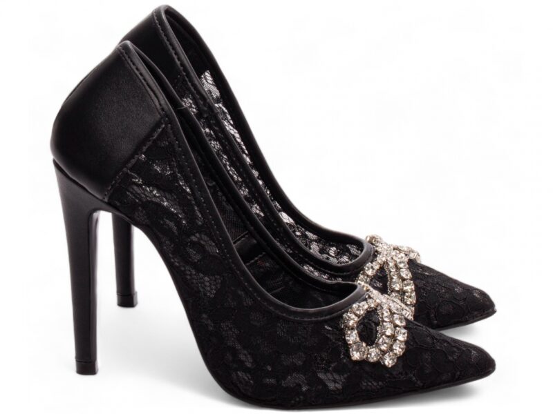 scarpin feminino preto solado antiderrapante | VitriNerm