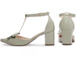 scarpin feminino verde vista lateral salto 6,5cm | VitriNerm