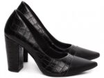 scarpin feminino preto solado antiderrapante | VitriNerm