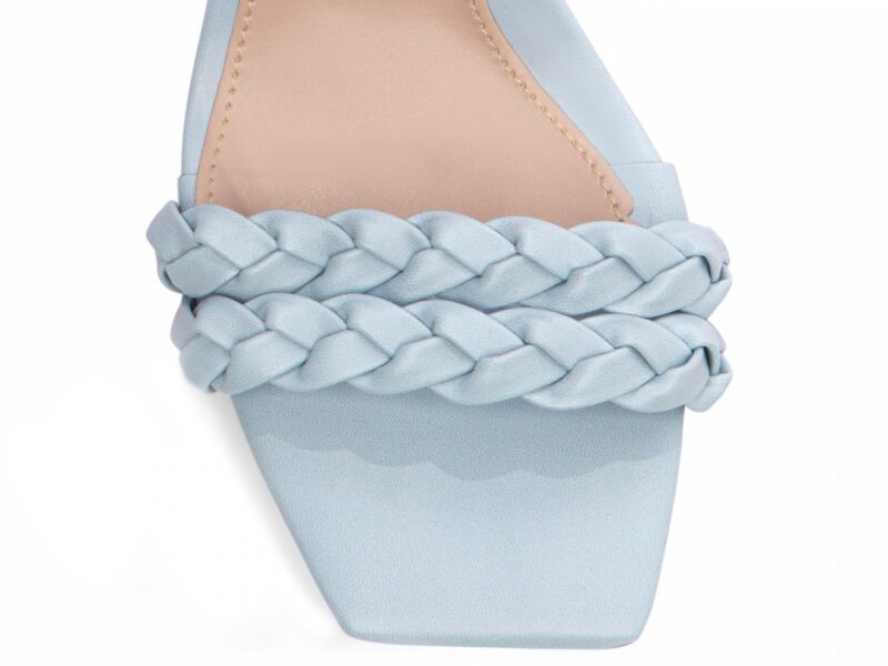 detalhe bico sandália feminina azul feminino | VitriNerm