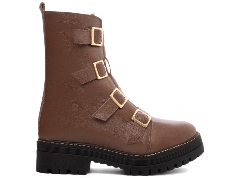 coturno feminino marrom solado antiderrapante | VitriNerm
