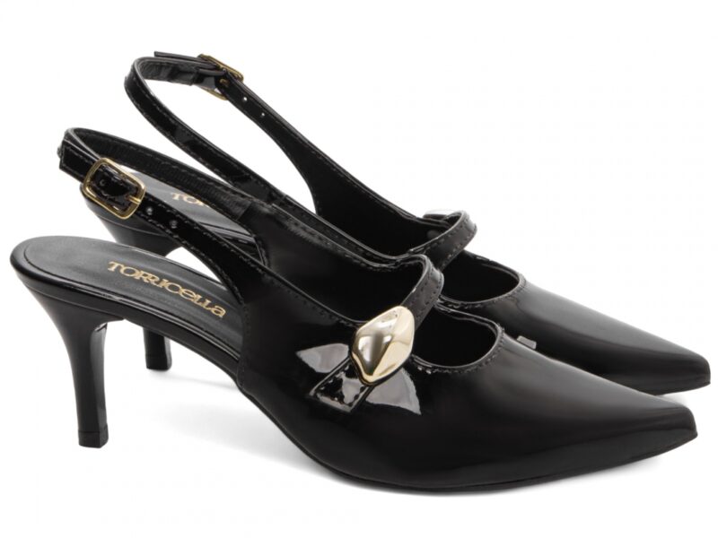 scarpin feminino preto solado antiderrapante | VitriNerm