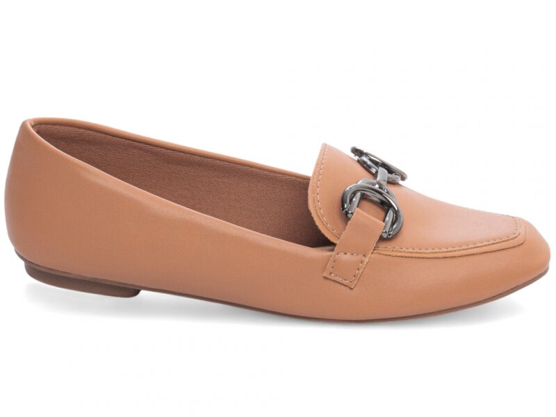mocassim feminino caramelo solado antiderrapante | VitriNerm