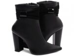 detalhe salto 9cm preta bota feminina | VitriNerm