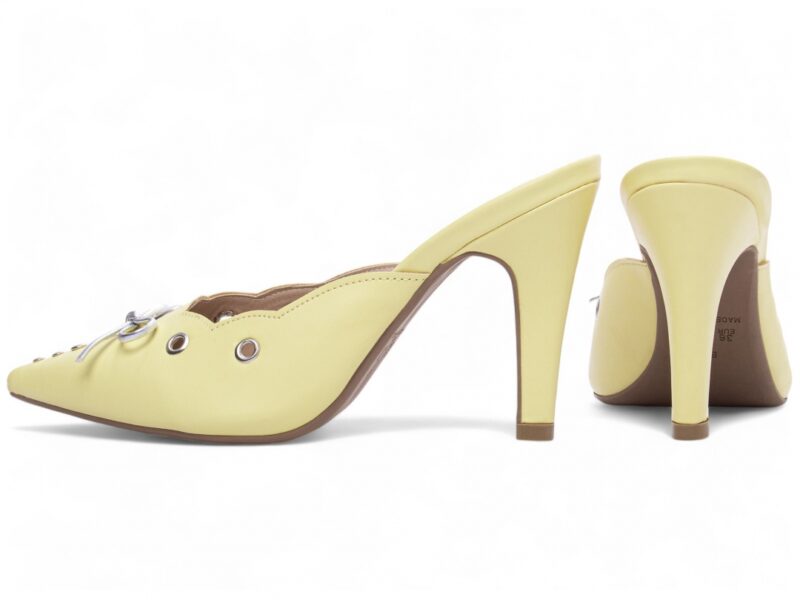 scarpin feminino prata vista lateral salto 9cm | VitriNerm