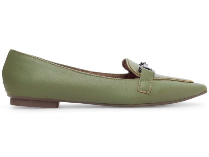 mocassim feminino verde par completo | VitriNerm