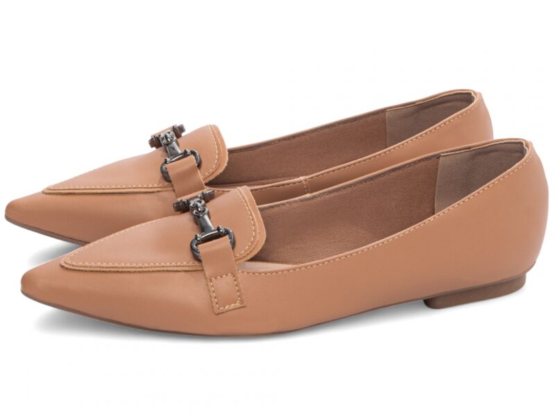 mocassim feminino caramelo vista lateral | VitriNerm