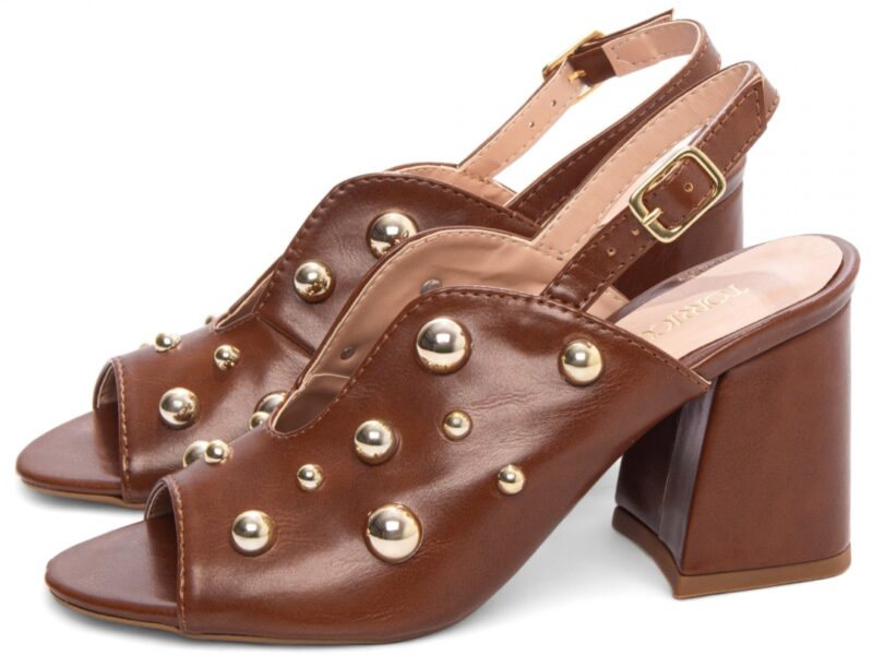 detalhe salto 7cm caramelo ankle boot feminino | VitriNerm