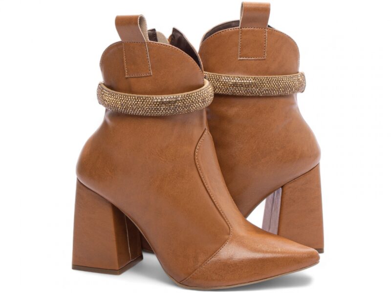 bota feminina caramelo solado antiderrapante | VitriNerm