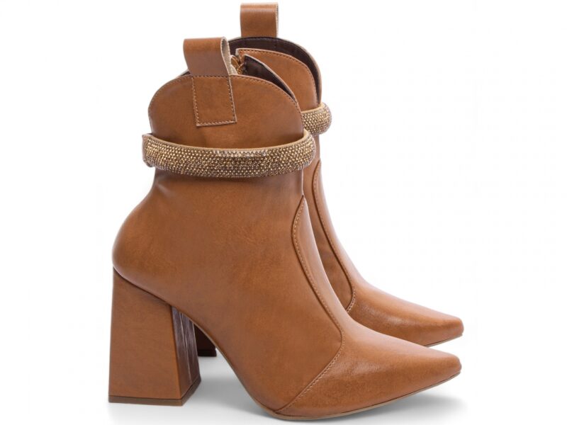 bota feminina caramelo par completo | VitriNerm