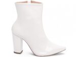 bota branco salto 9cm verniz | VitriNerm