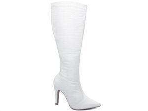 bota branca salto 10cm napa | VitriNerm